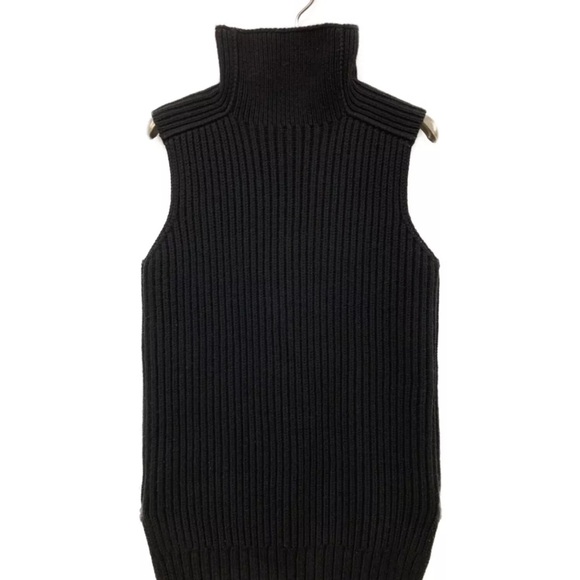 Vince Phoebe Philo Wool Cashmere Turtleneck Gillet Vest Black - Picture 8 of 13